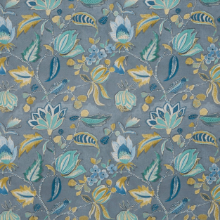 Prestigious Azalea Ocean Fabric